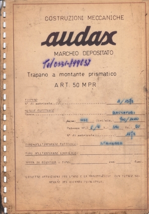 Trapano fresa AUDAX
