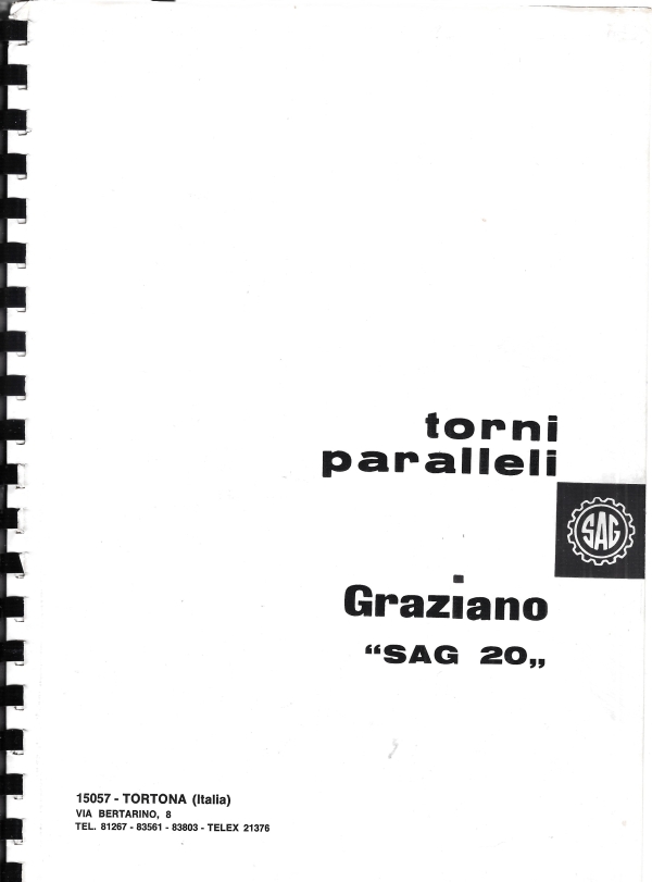 Torni paralleli Graziano SAG 20
