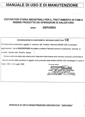 Aspiratori per fumi Depurex