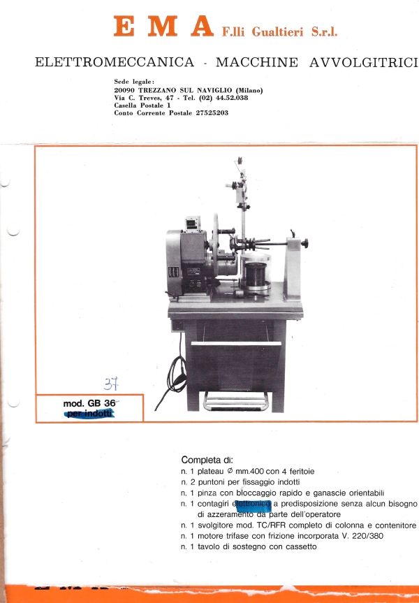 Cataloghi Avvolgitrici EMA
