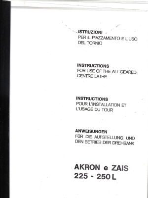 Tornio Excelsior Akron e Zais 225-250L
