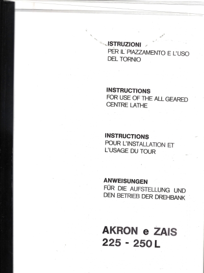Tornio Excelsior Akron e Zais 225-250L